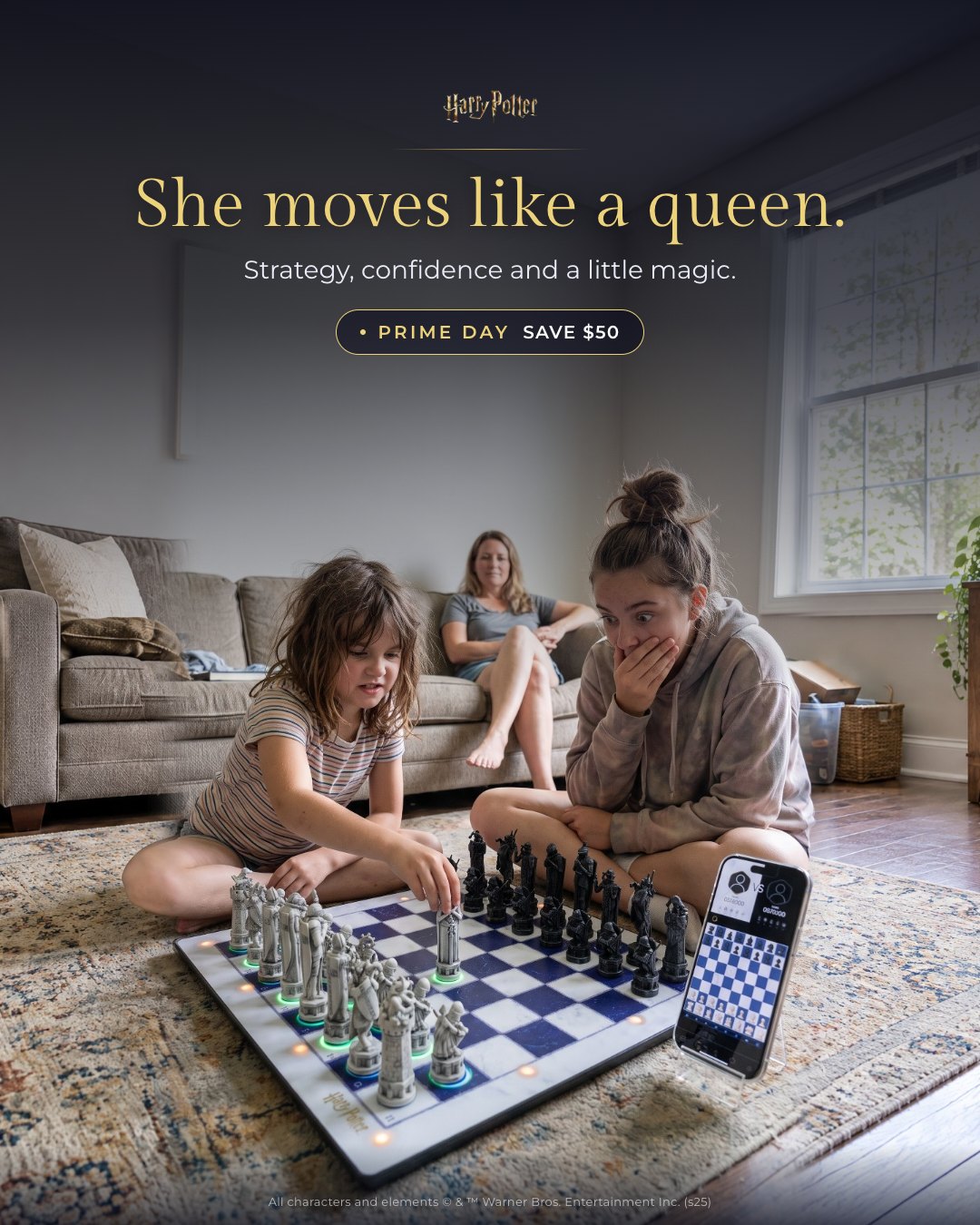 She moves like a queen.