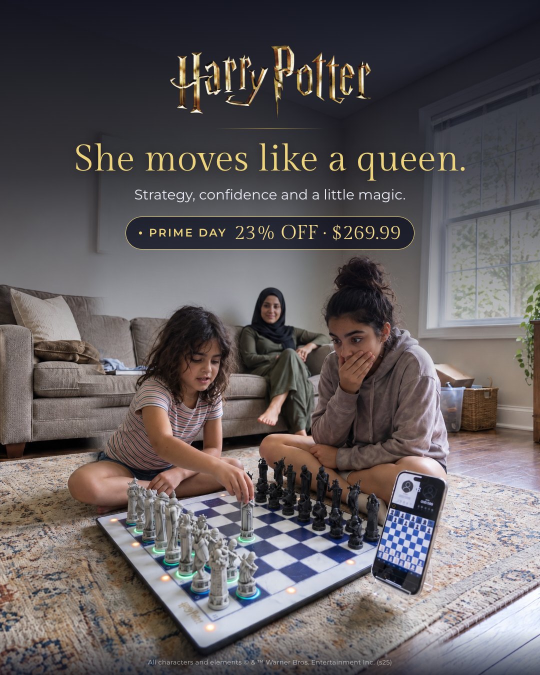 She moves like a queen.