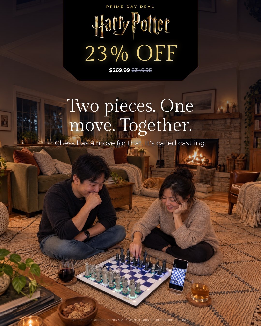 Two pieces. One move. Together.