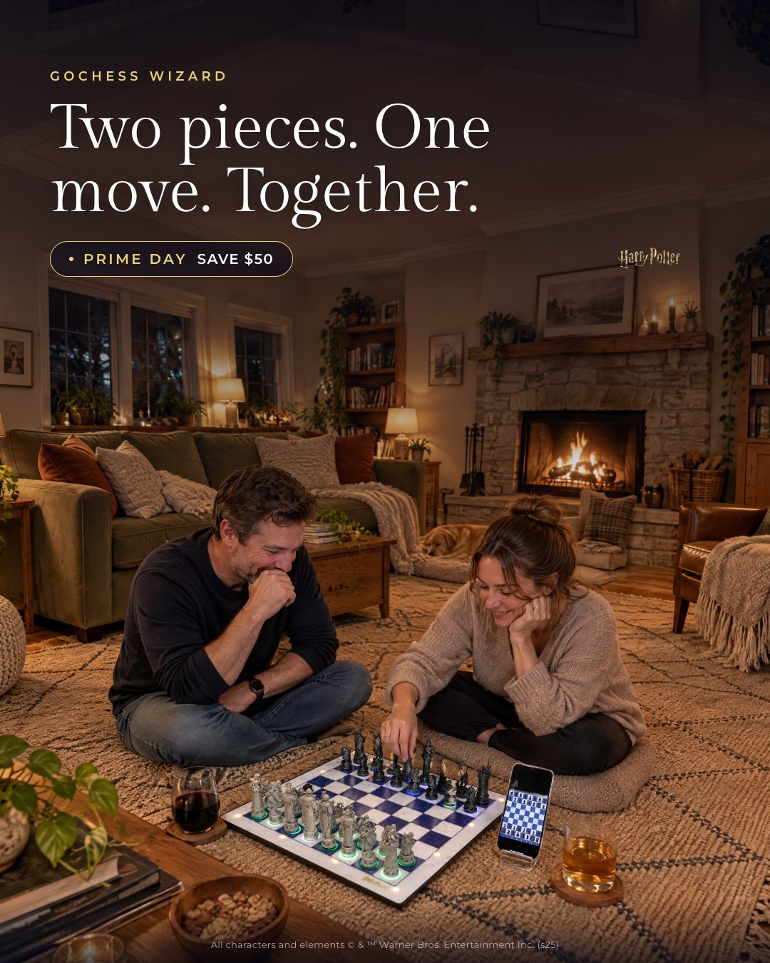 Two pieces. One move. Together.