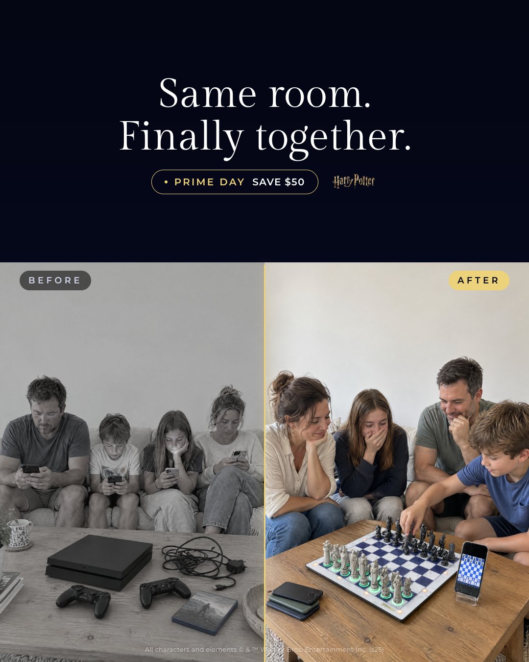 Same room. Finally together.