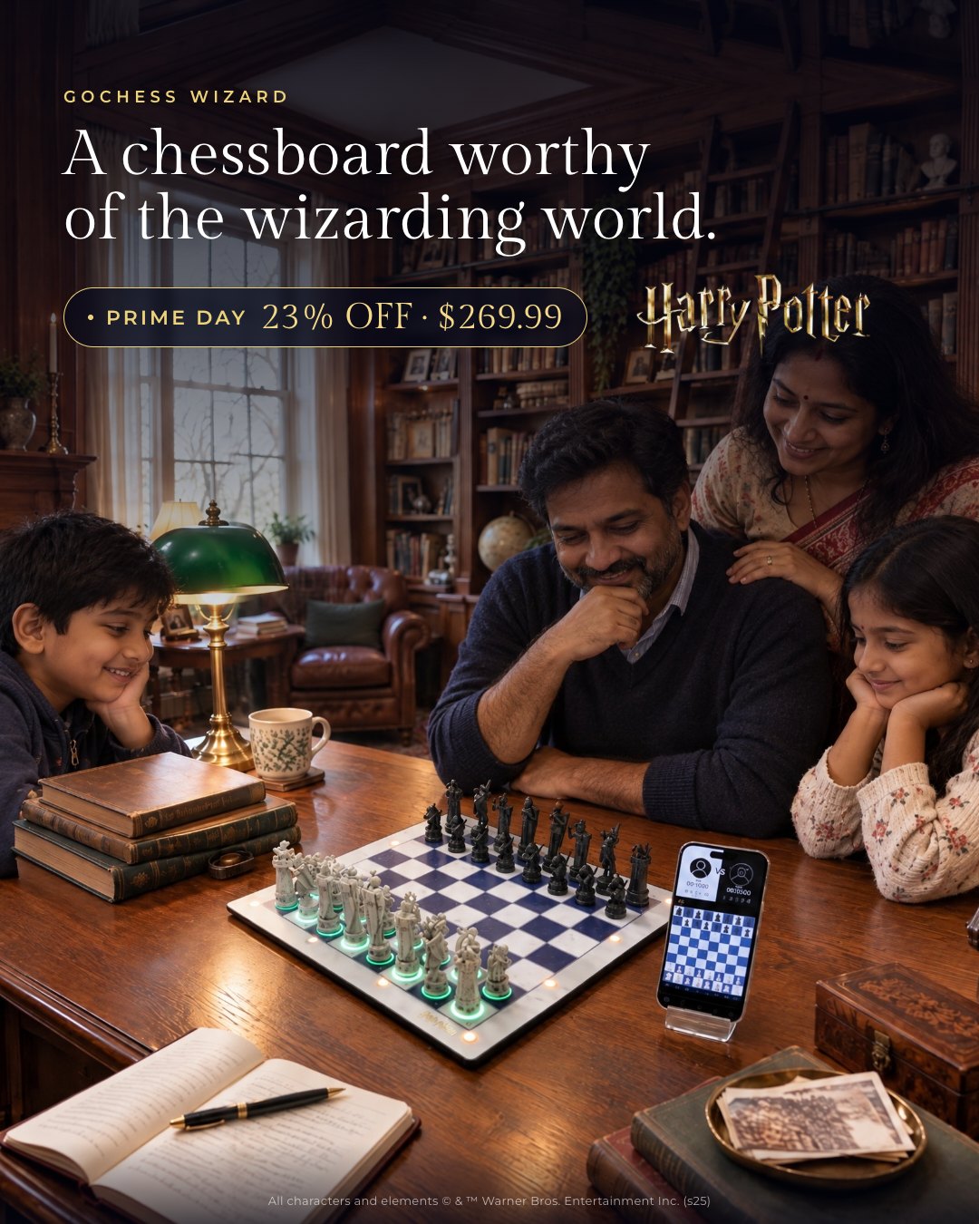 A chessboard worthy of the wizarding world.