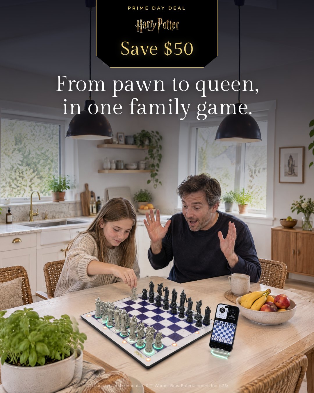 From pawn to queen, in one family game.