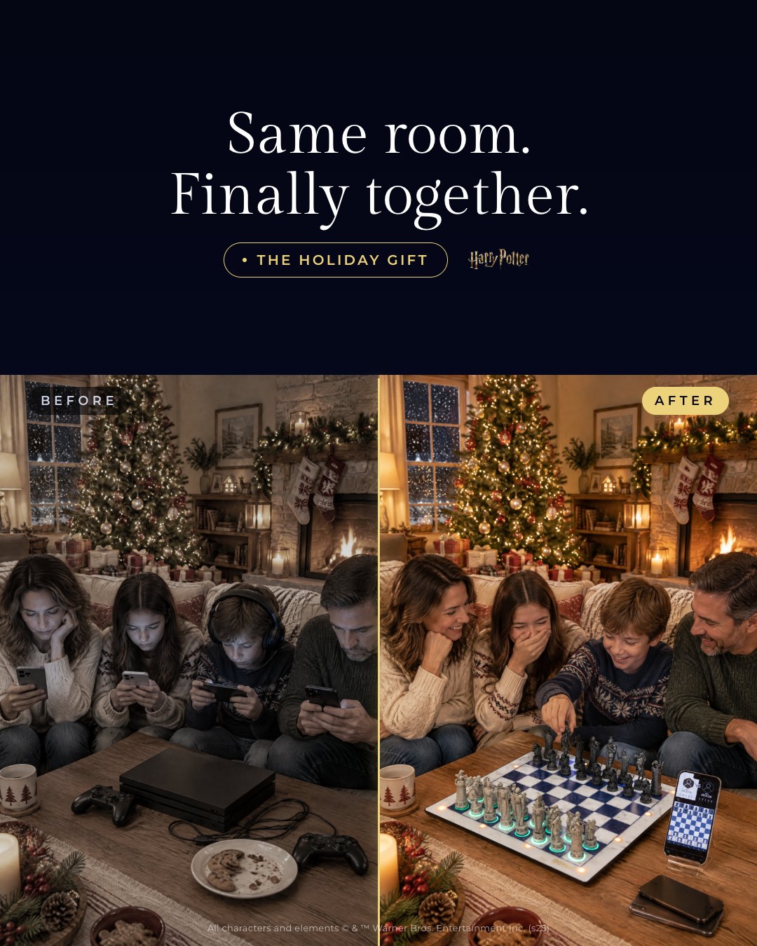 Same room. Finally together.